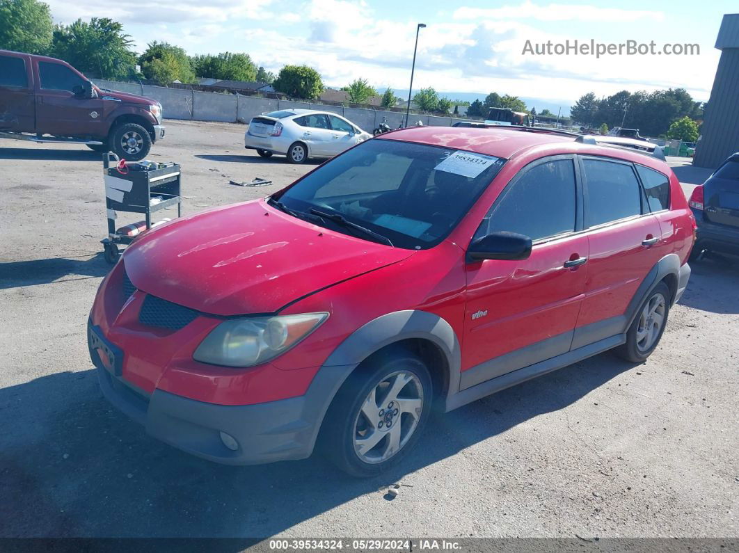 2004 Pontiac Vibe   Red vin: 5Y2SL62874Z413038