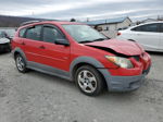 2004 Pontiac Vibe  Red vin: 5Y2SL62884Z437705