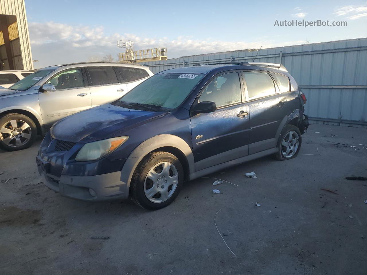 2004 Pontiac Vibe  Blue vin: 5Y2SL62894Z430357