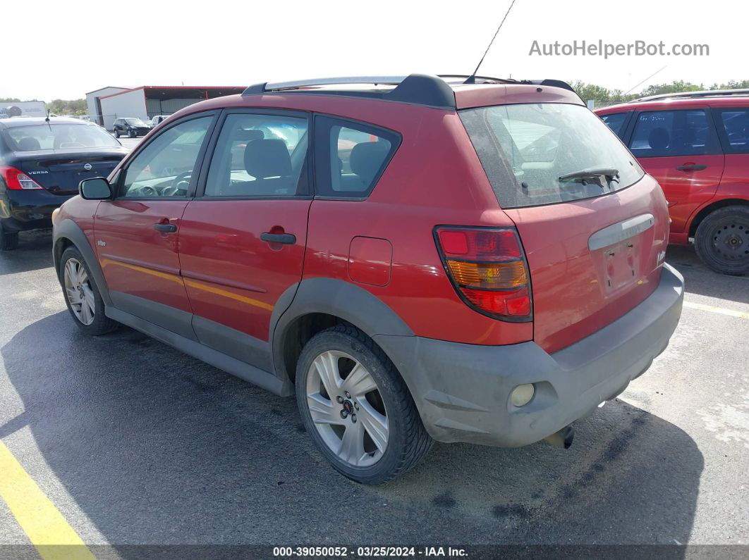 2004 Pontiac Vibe   Red vin: 5Y2SL64864Z432287