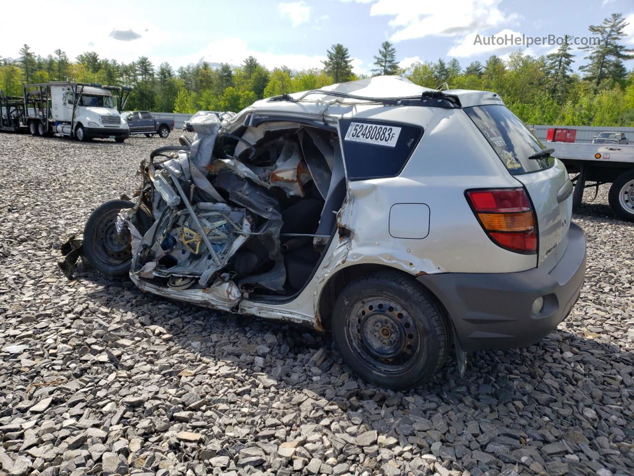 2004 Pontiac Vibe  Silver vin: 5Y2SM62844Z402494