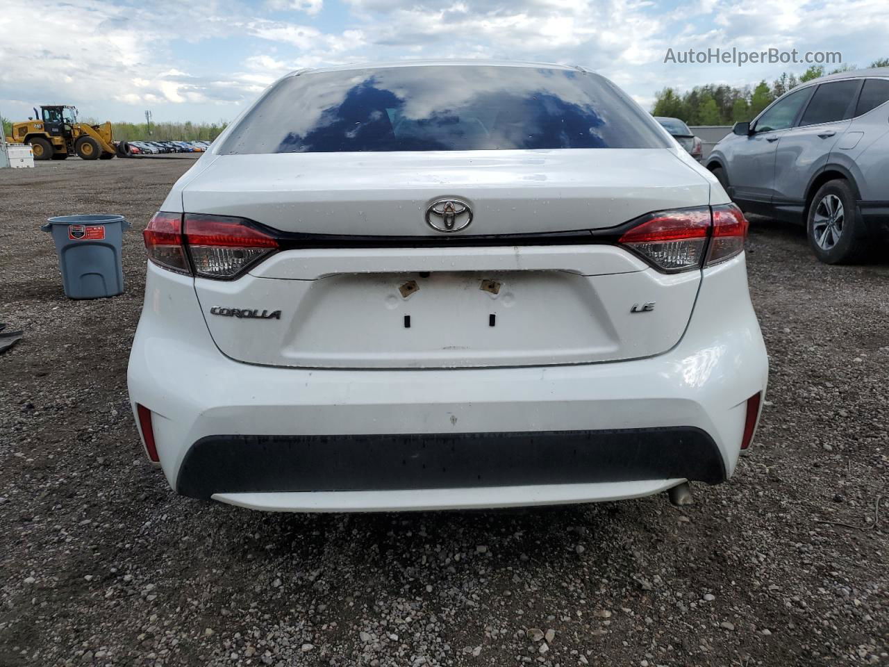 2021 Toyota Corolla Le Белый vin: 5YFBPMBE6MP200977