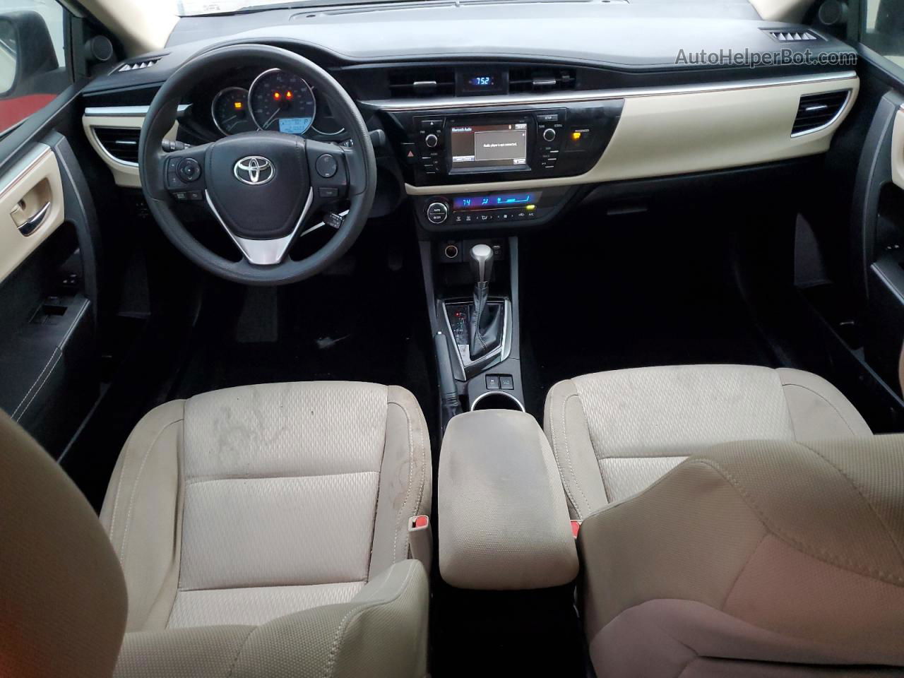 2014 Toyota Corolla Eco Белый vin: 5YFBPRHE0EP044215