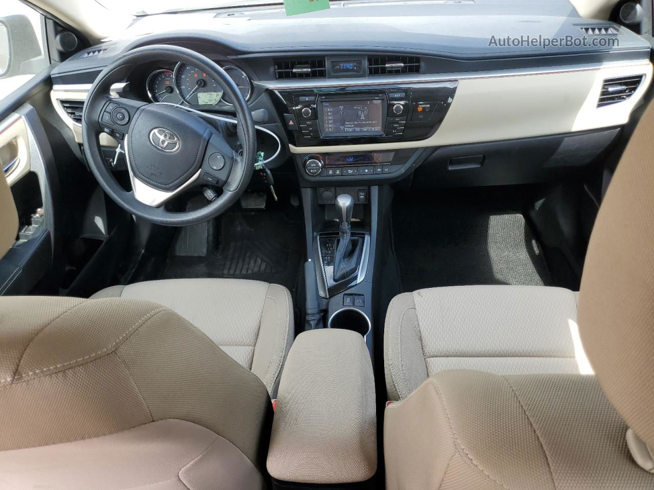 2015 Toyota Corolla Eco Серебряный vin: 5YFBPRHE0FP289663