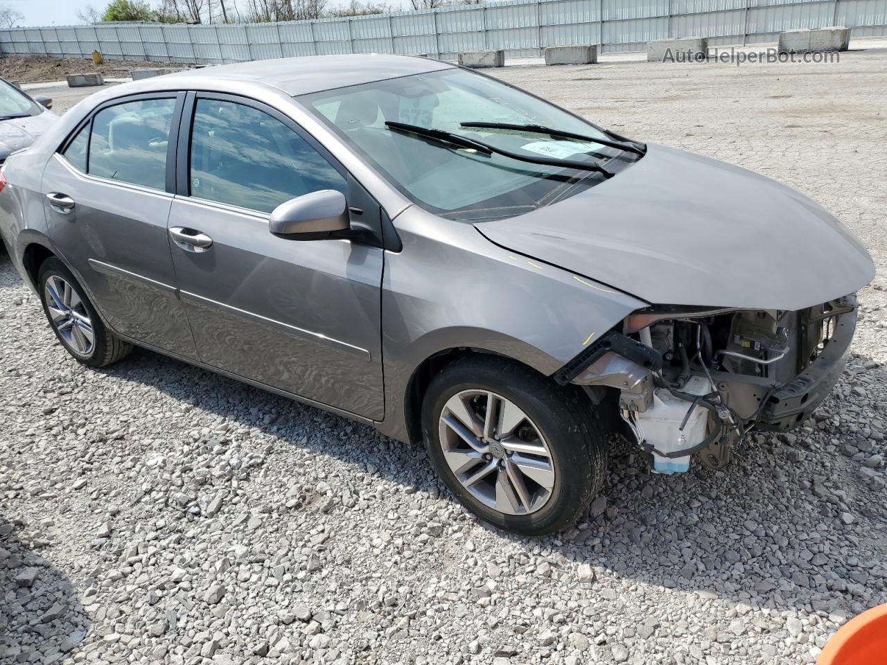 2015 Toyota Corolla Eco Silver vin: 5YFBPRHE0FP289663