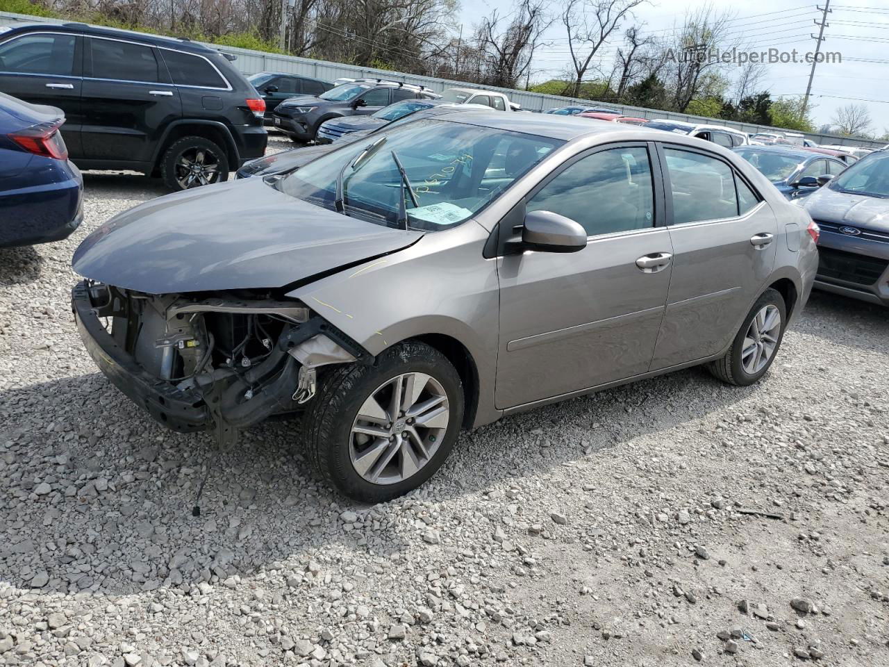 2015 Toyota Corolla Eco Серебряный vin: 5YFBPRHE0FP289663