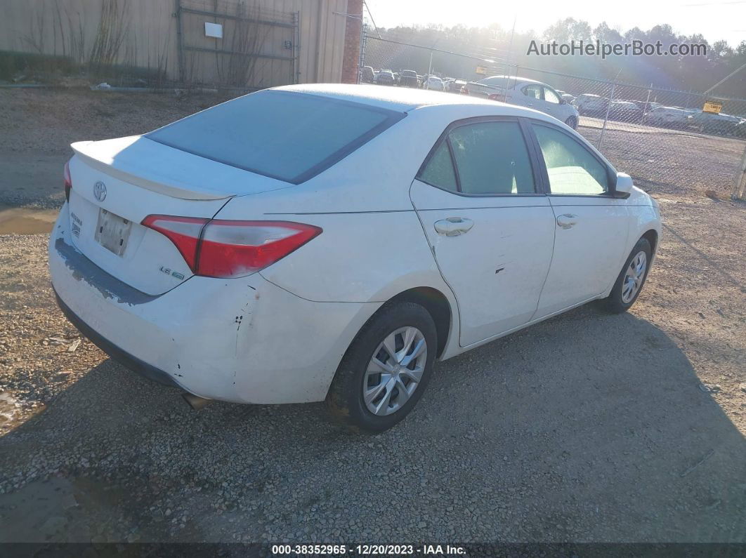 2014 Toyota Corolla Le Eco White vin: 5YFBPRHE1EP016679