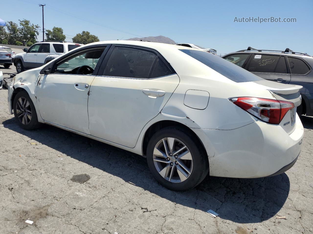 2014 Toyota Corolla Eco White vin: 5YFBPRHE2EP031028