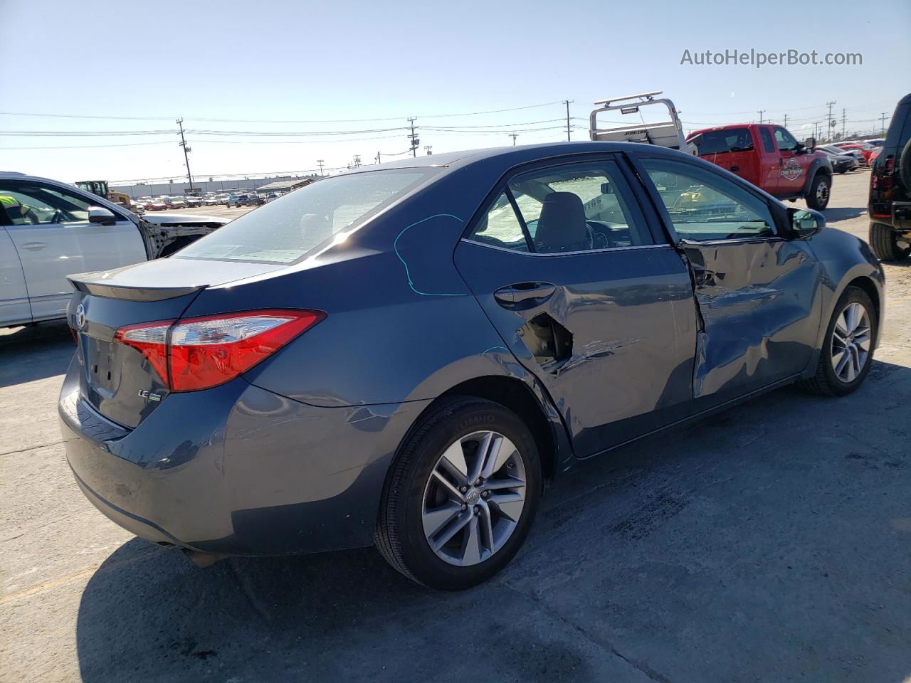 2014 Toyota Corolla Eco Blue vin: 5YFBPRHE4EP023769