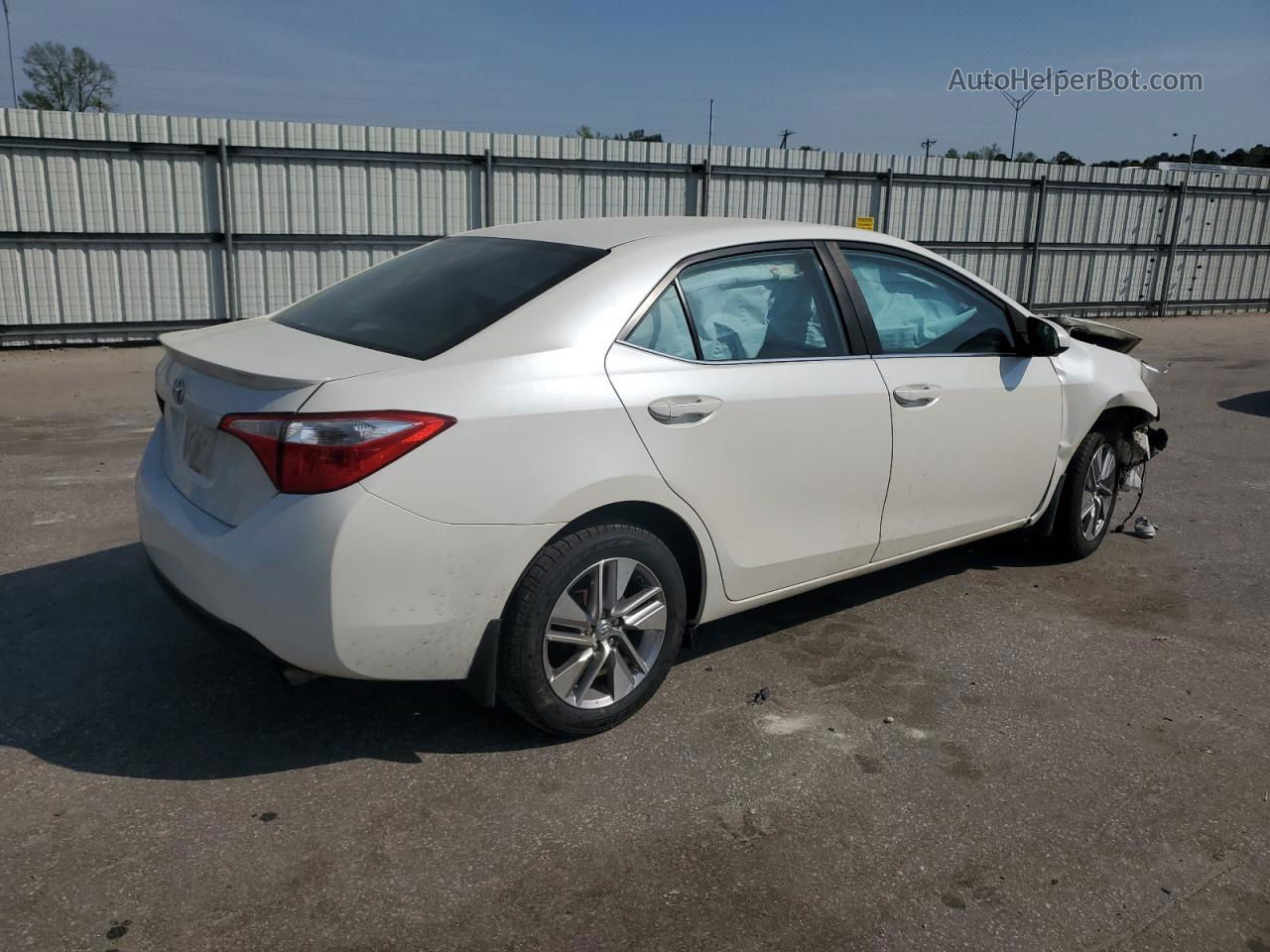 2014 Toyota Corolla Eco Белый vin: 5YFBPRHE4EP161585