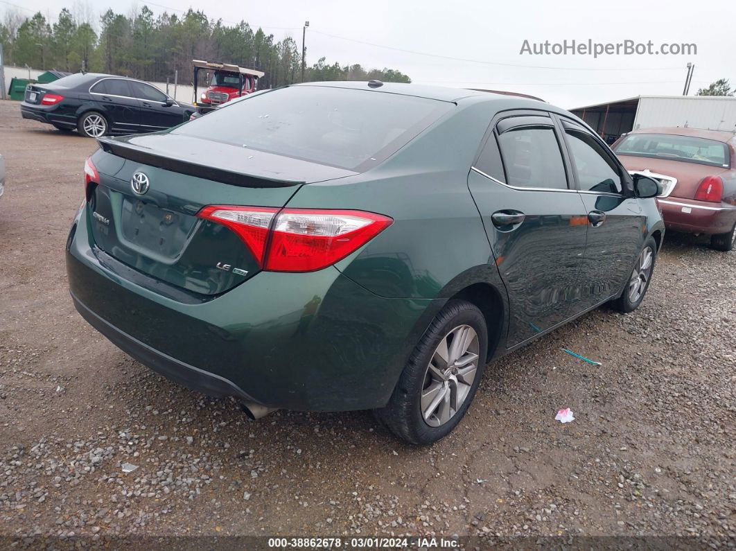 2014 Toyota Corolla Le Eco Plus Green vin: 5YFBPRHE6EP012837