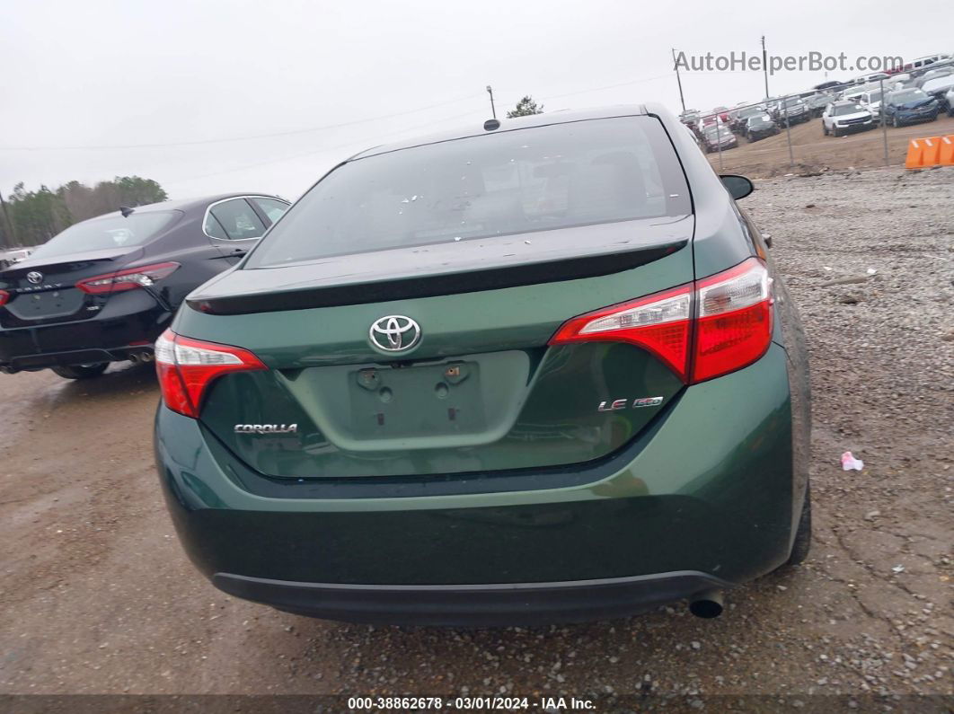 2014 Toyota Corolla Le Eco Plus Green vin: 5YFBPRHE6EP012837