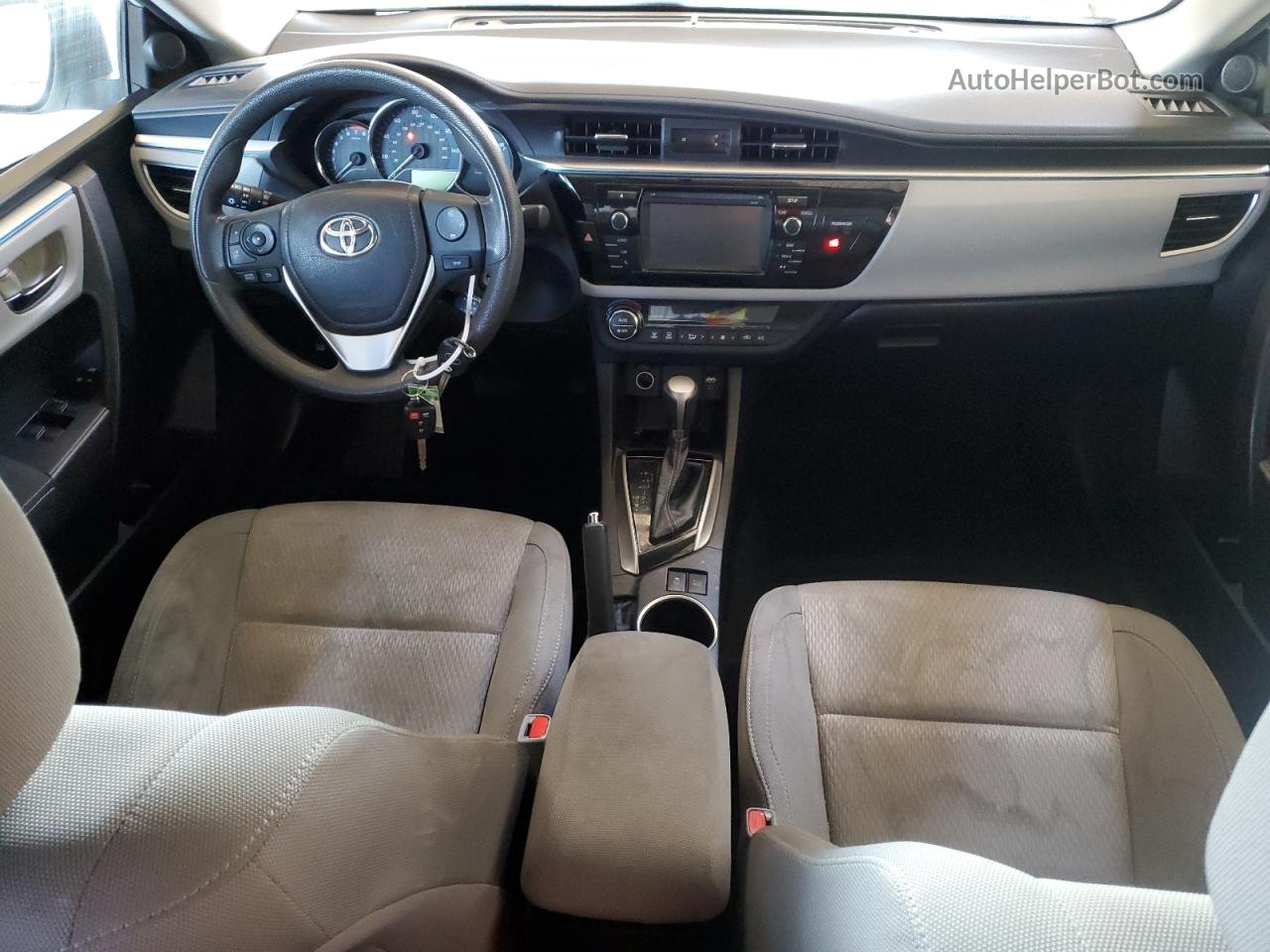 2014 Toyota Corolla Eco Белый vin: 5YFBPRHE7EP034894