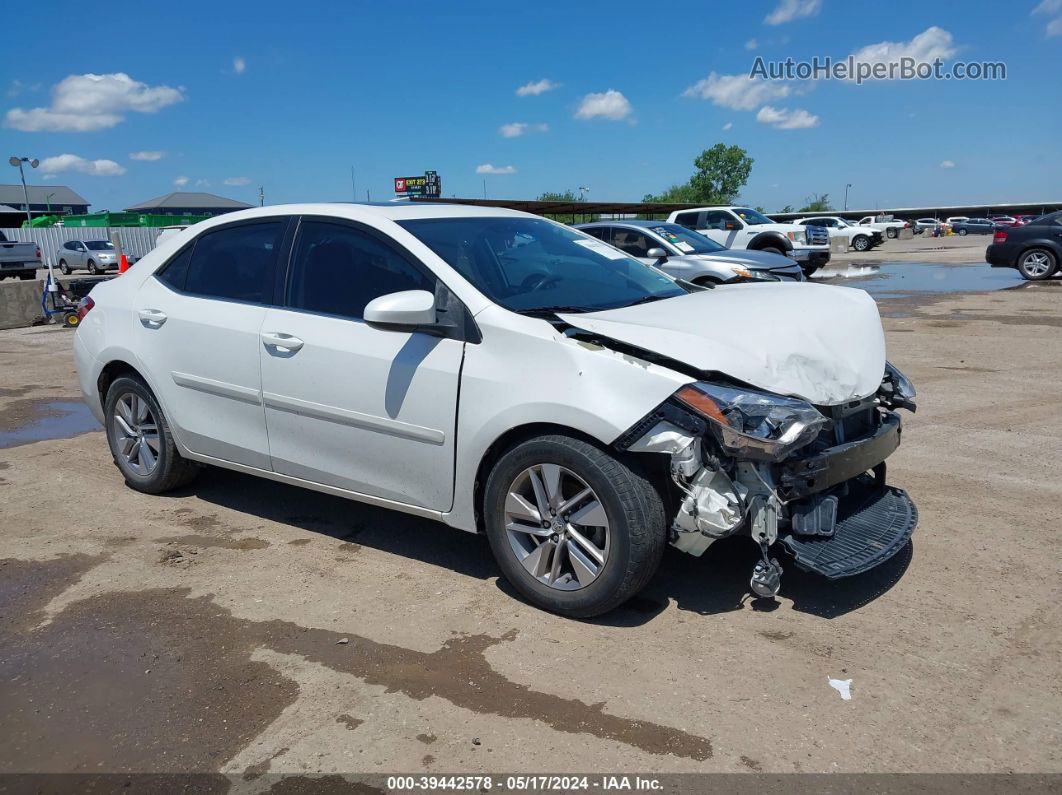 2014 Toyota Corolla Le Eco/le Eco Plus/le Eco Premium White vin: 5YFBPRHE8EP008692