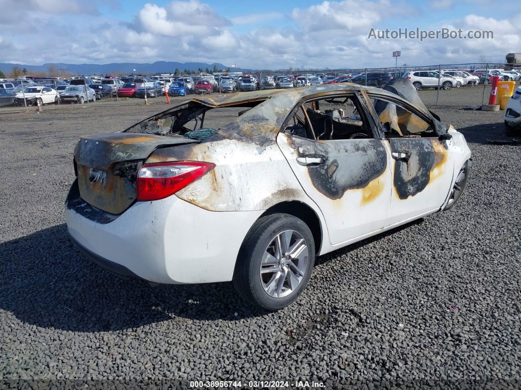 2014 Toyota Corolla   White vin: 5YFBPRHE9EP156592