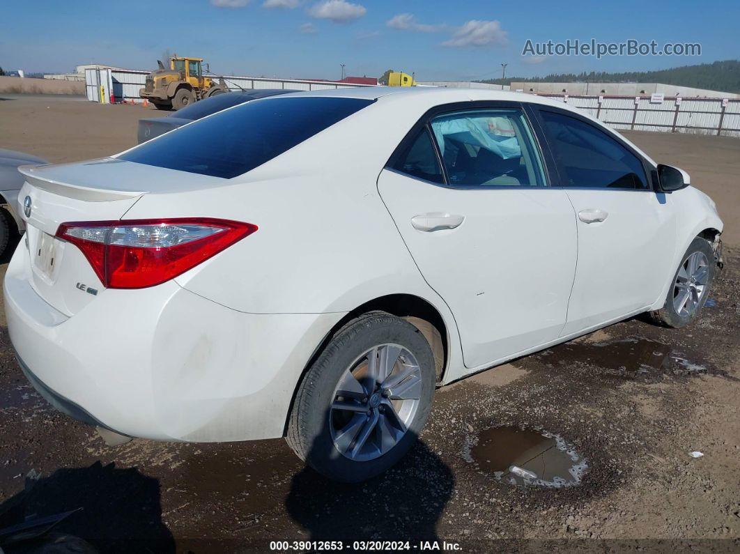 2016 Toyota Corolla Le Plus White vin: 5YFBPRHE9GP462405