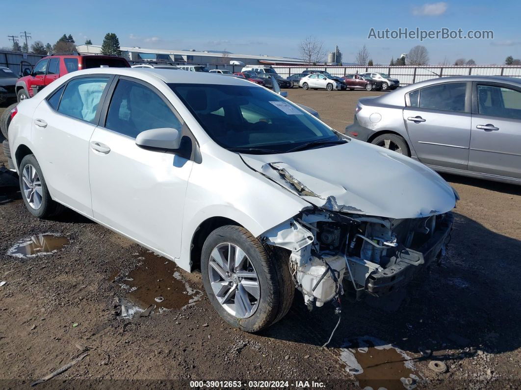 2016 Toyota Corolla Le Plus White vin: 5YFBPRHE9GP462405