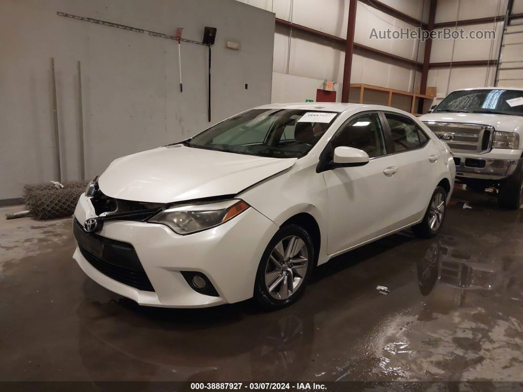 2014 Toyota Corolla   White vin: 5YFBPRHEXEP053021