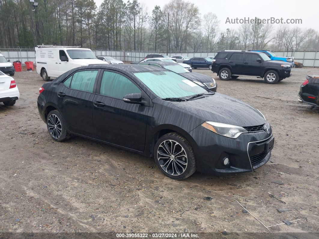 2014 Toyota Corolla S Premium Black vin: 5YFBURHE0EP015970