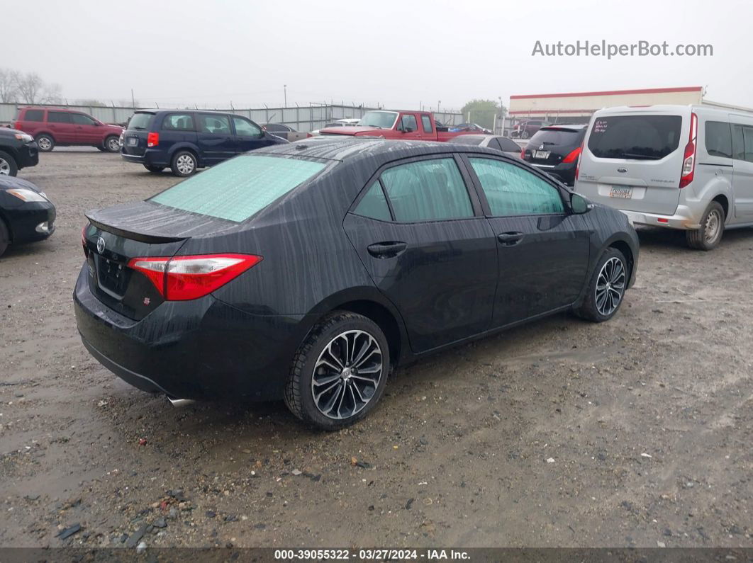 2014 Toyota Corolla S Premium Black vin: 5YFBURHE0EP015970