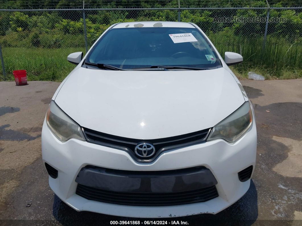 2014 Toyota Corolla Le Белый vin: 5YFBURHE0EP070015