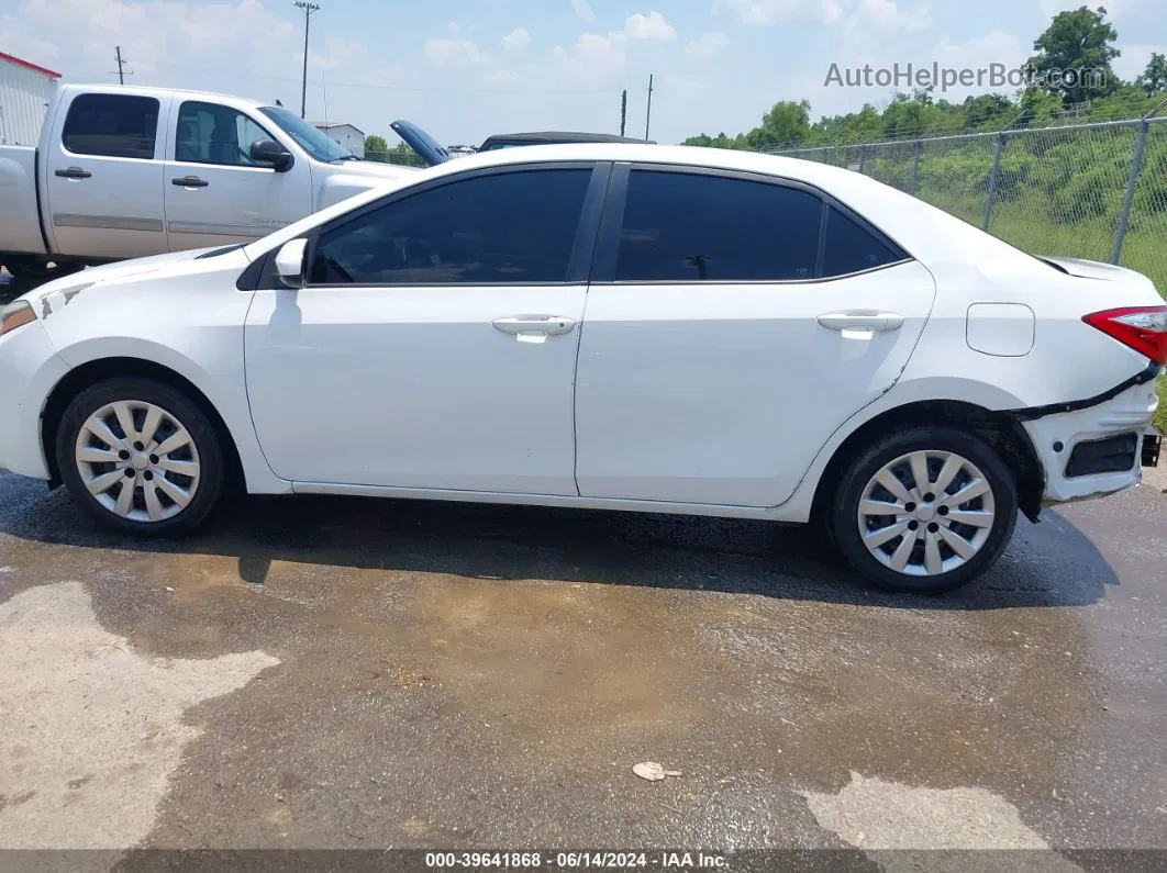 2014 Toyota Corolla Le White vin: 5YFBURHE0EP070015