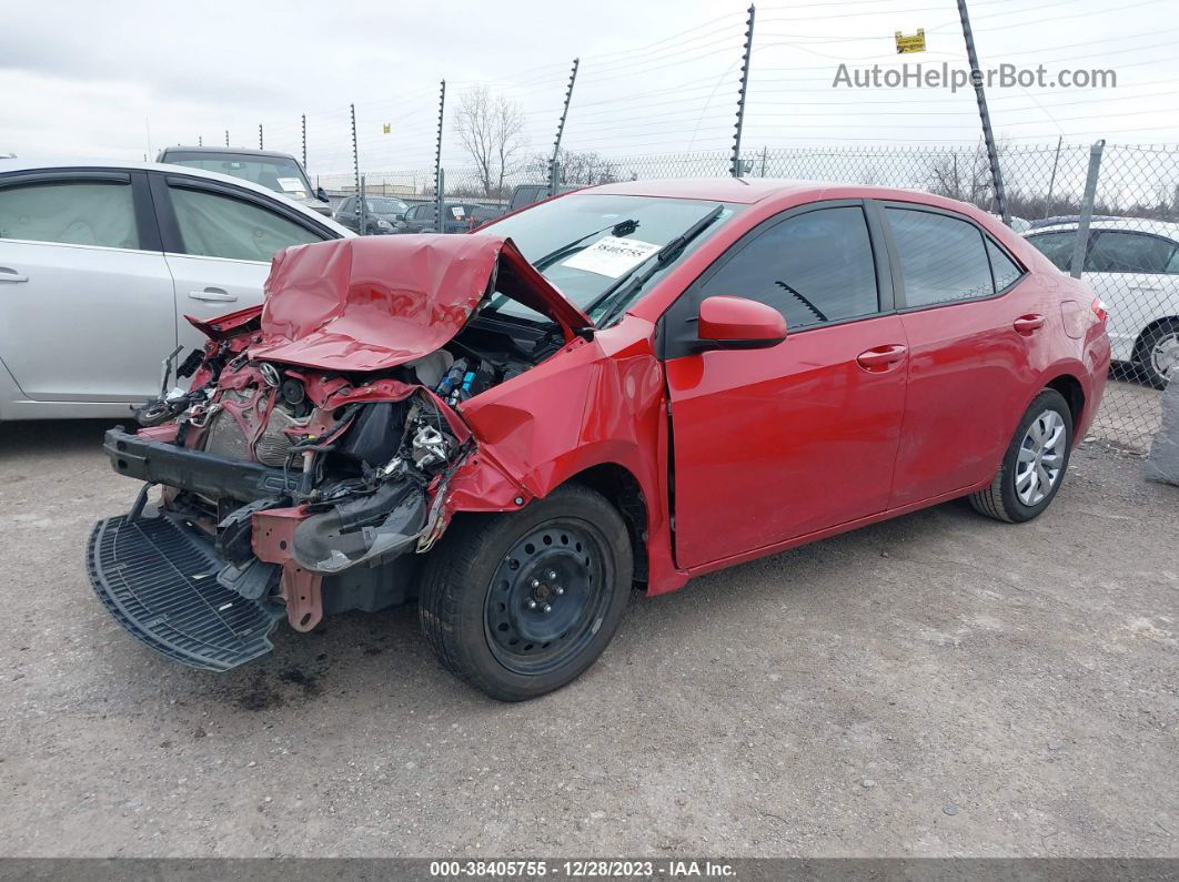 2014 Toyota Corolla Le Red vin: 5YFBURHE0EP074968