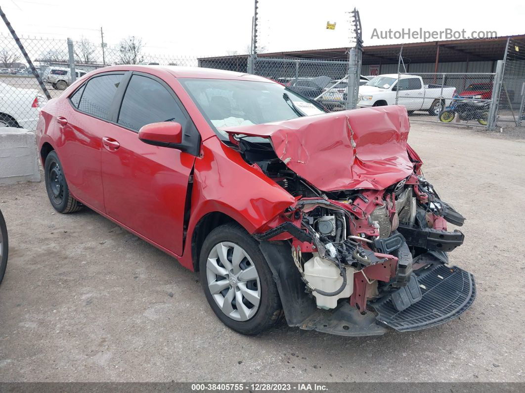 2014 Toyota Corolla Le Red vin: 5YFBURHE0EP074968