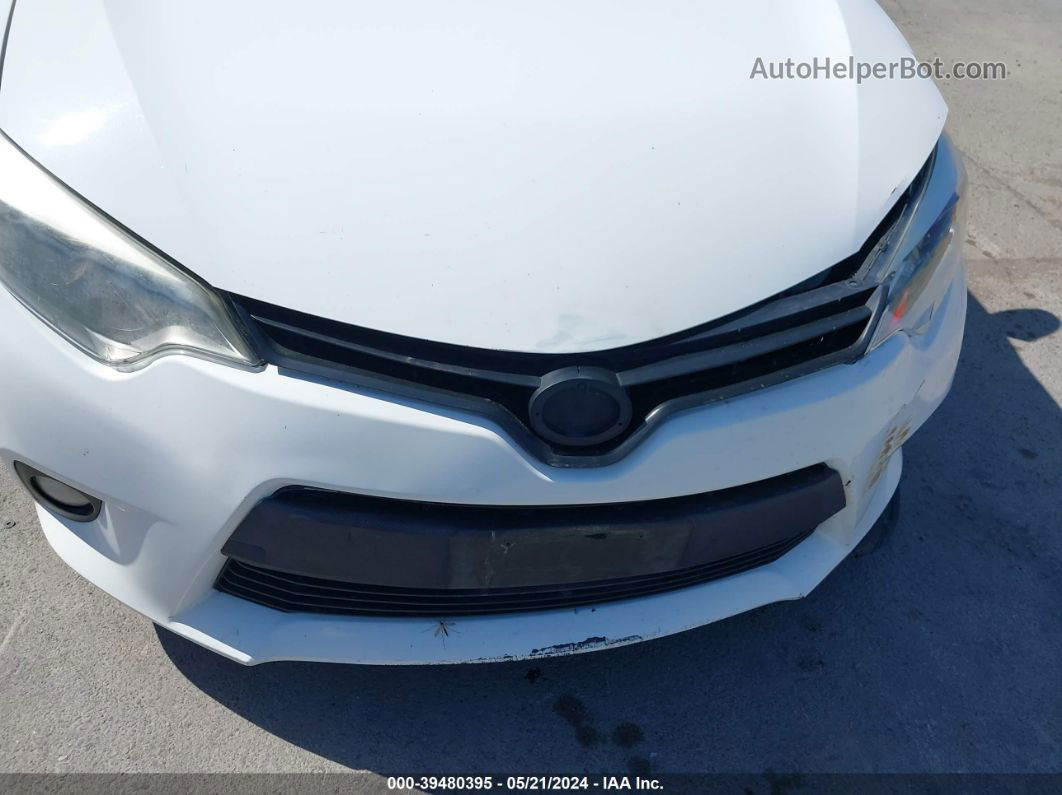 2014 Toyota Corolla Le Plus White vin: 5YFBURHE0EP096551