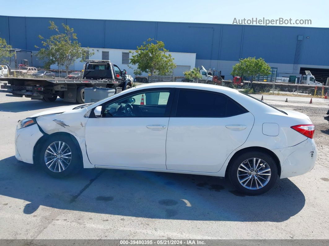 2014 Toyota Corolla Le Plus White vin: 5YFBURHE0EP096551