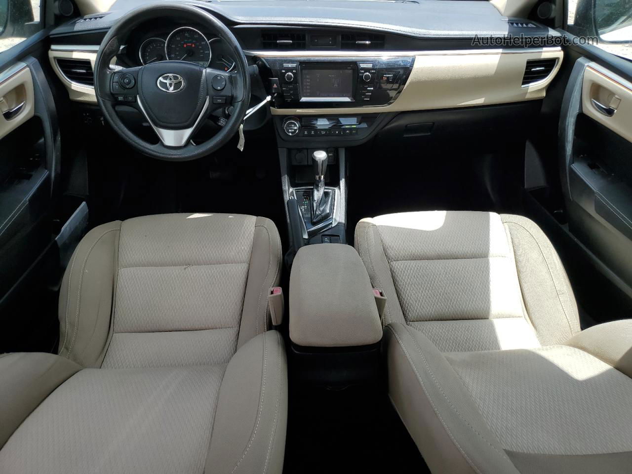 2014 Toyota Corolla L White vin: 5YFBURHE0EP123473