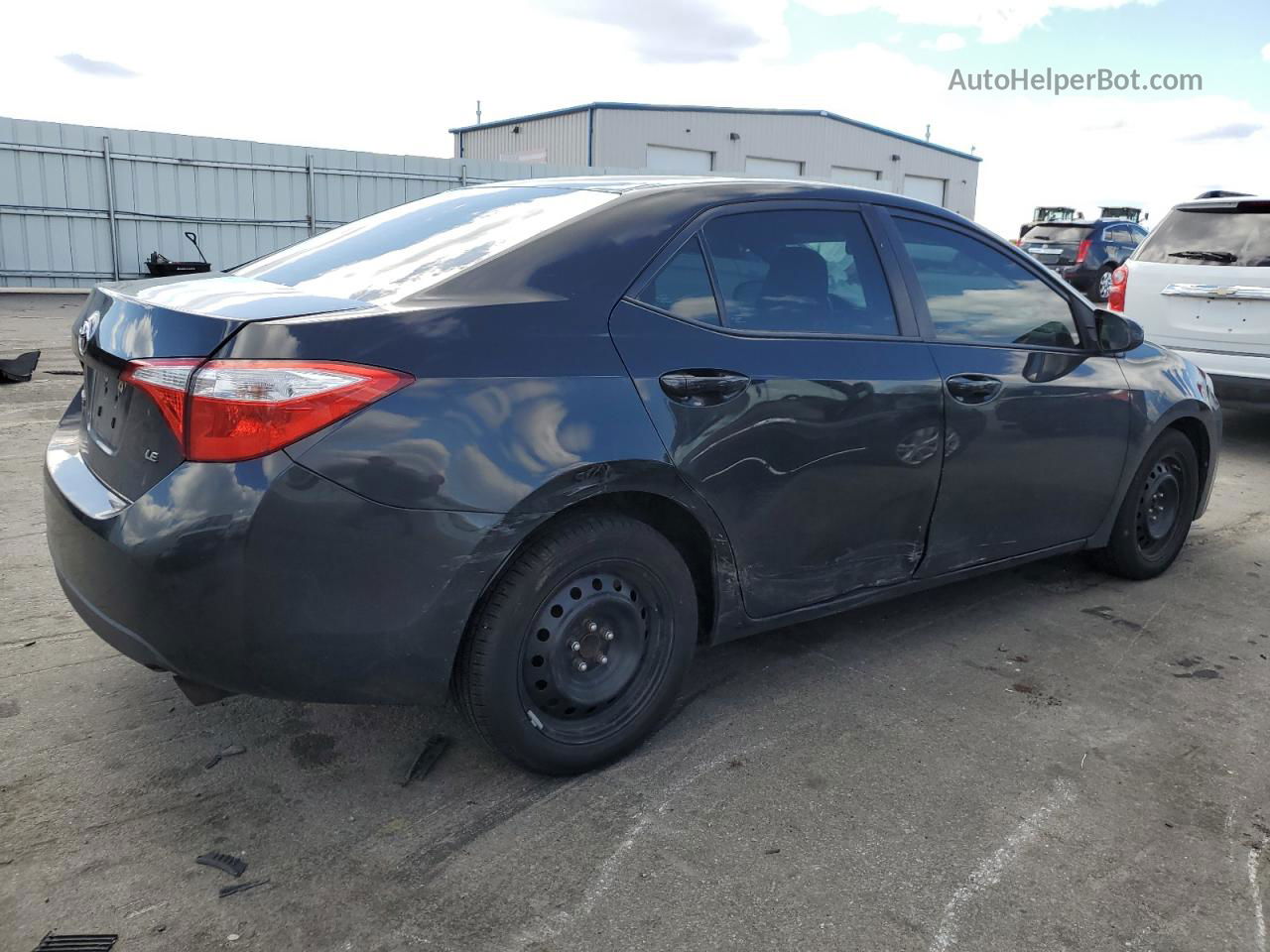 2014 Toyota Corolla L Black vin: 5YFBURHE0EP133002