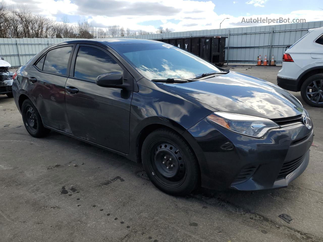 2014 Toyota Corolla L Black vin: 5YFBURHE0EP133002