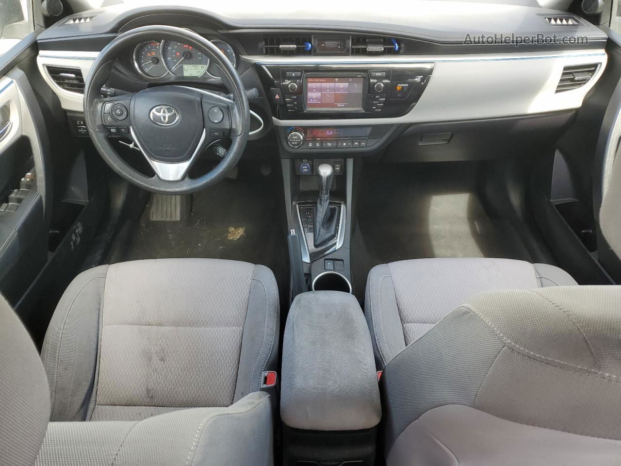 2014 Toyota Corolla L White vin: 5YFBURHE0EP140628