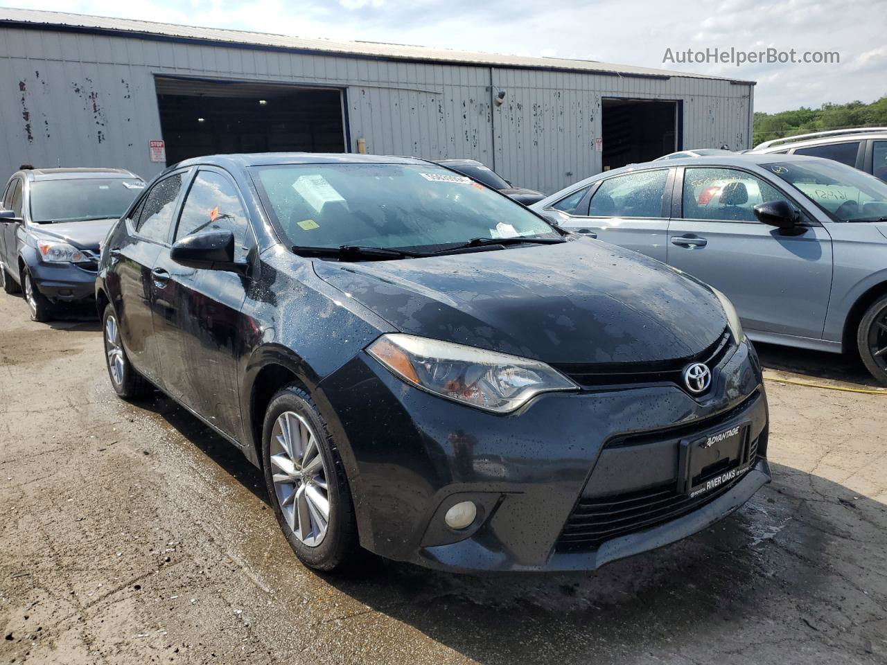 2014 Toyota Corolla L Black vin: 5YFBURHE0EP149734