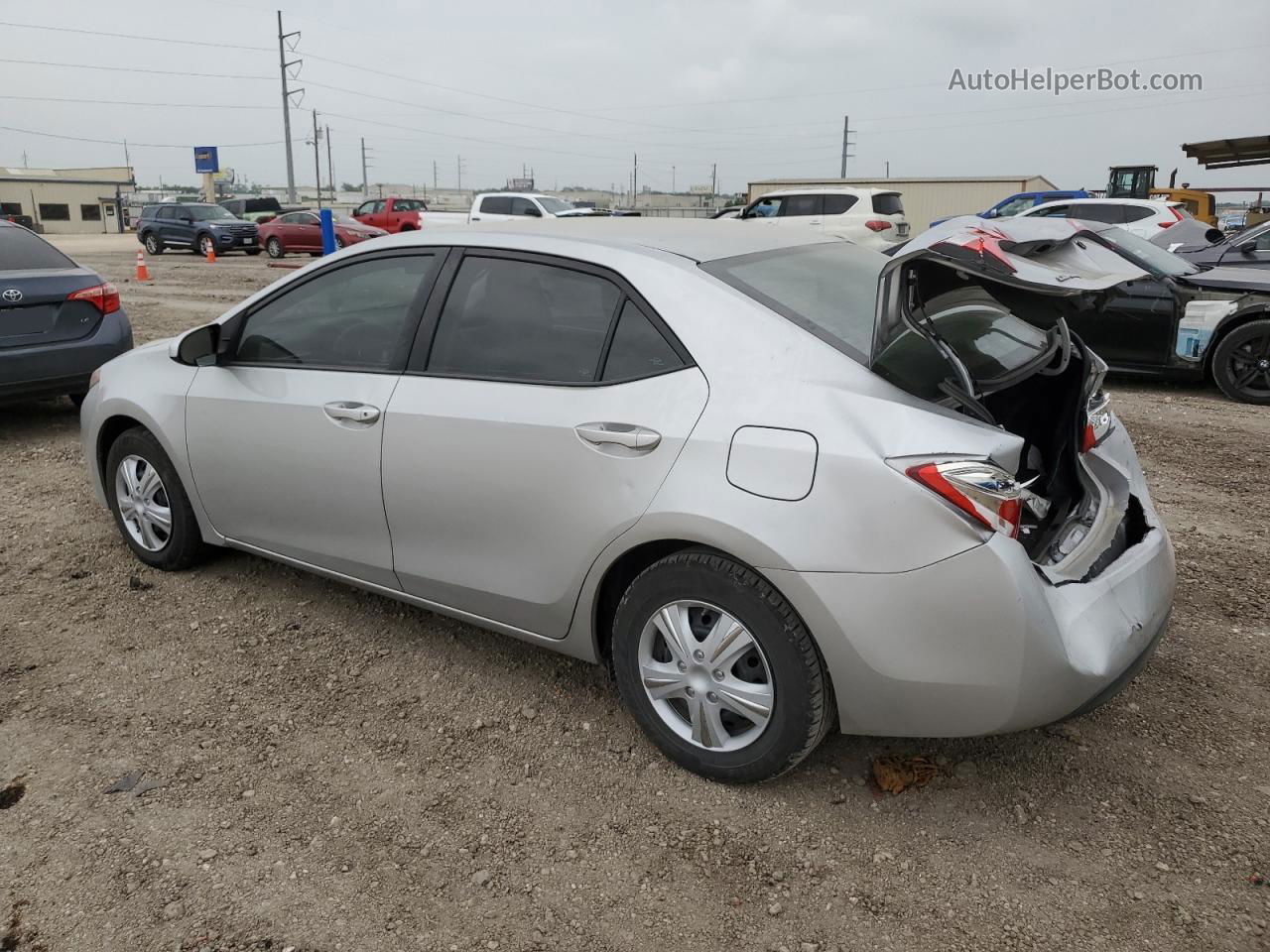 2014 Toyota Corolla L Серебряный vin: 5YFBURHE0EP154352