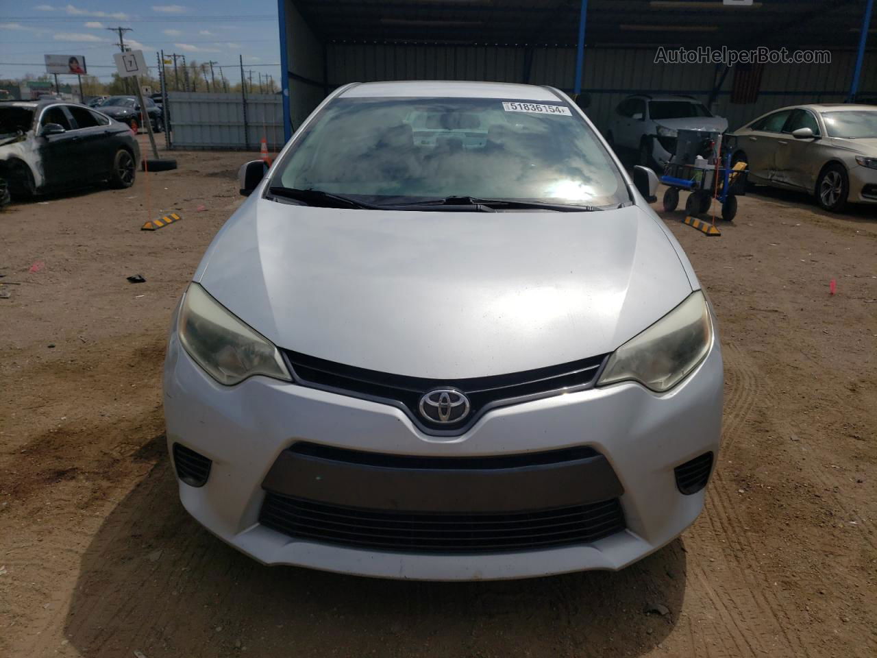 2015 Toyota Corolla L Silver vin: 5YFBURHE0FP208931