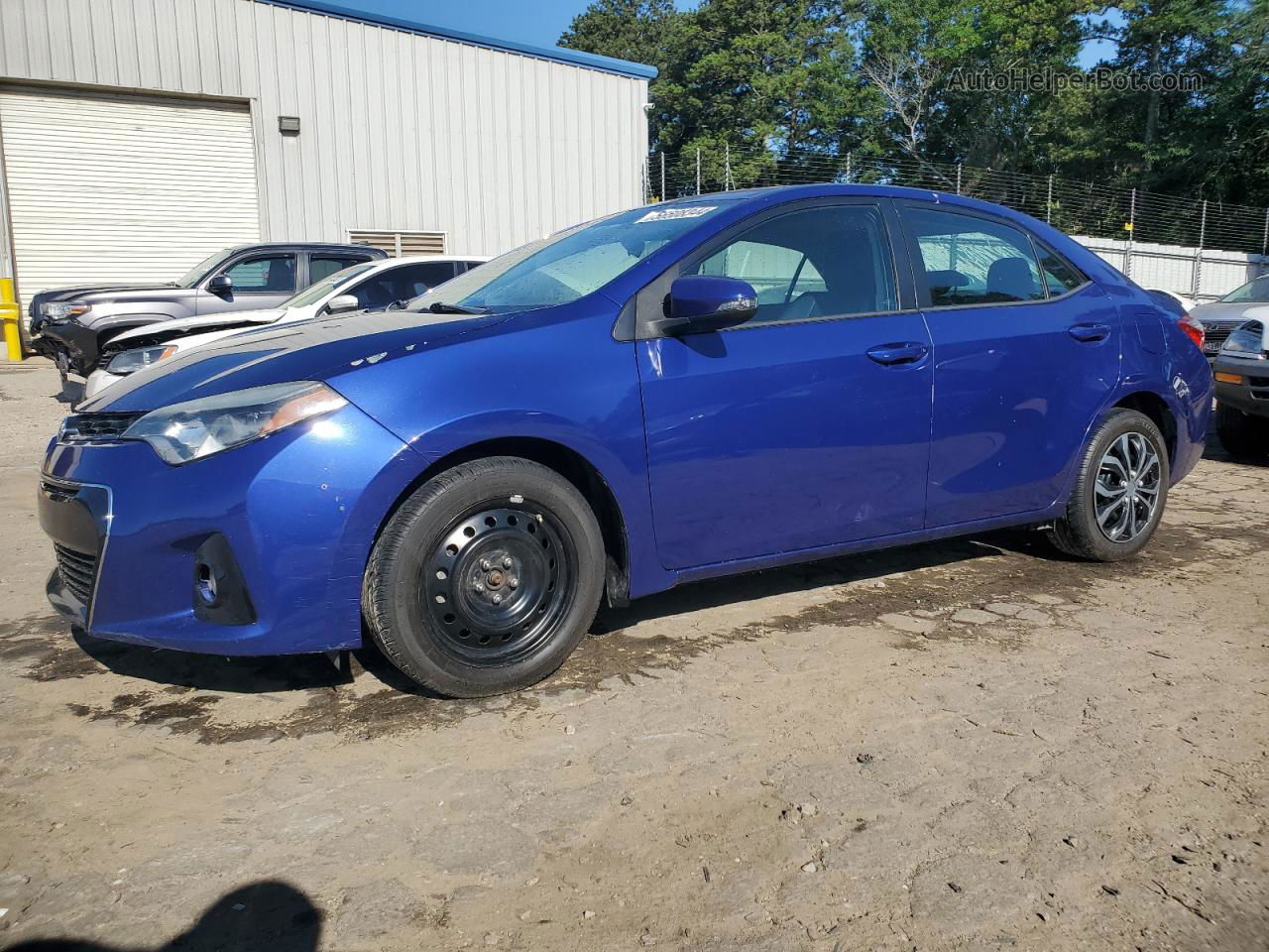 2015 Toyota Corolla L Blue vin: 5YFBURHE0FP212042