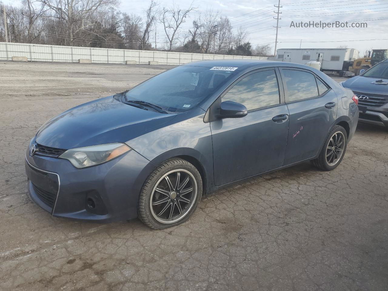 2015 Toyota Corolla L Blue vin: 5YFBURHE0FP226684