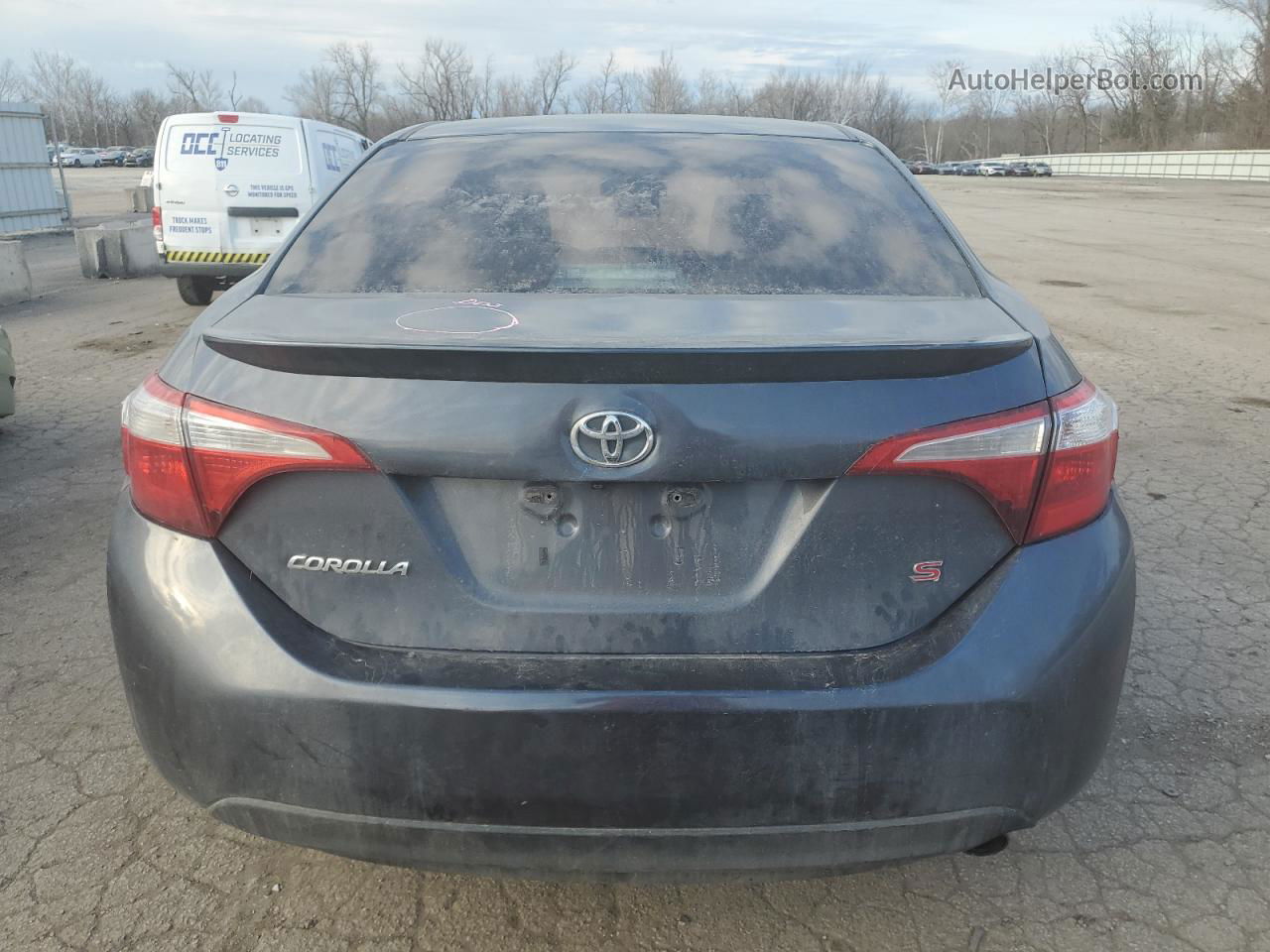 2015 Toyota Corolla L Blue vin: 5YFBURHE0FP226684