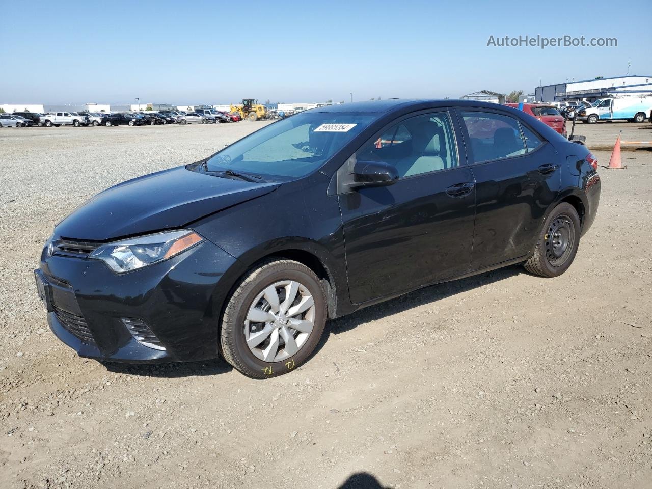 2015 Toyota Corolla L Black vin: 5YFBURHE0FP239466