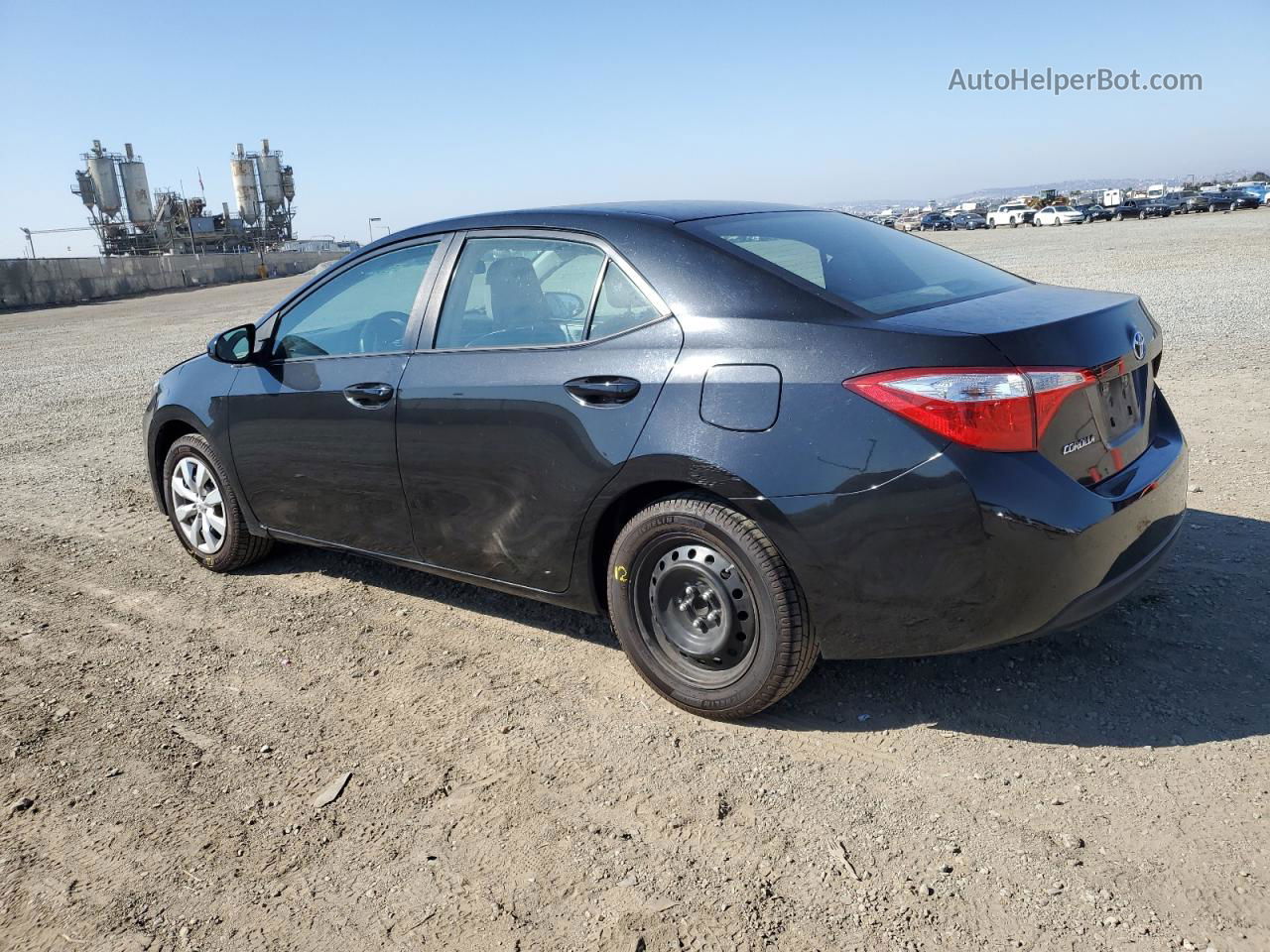 2015 Toyota Corolla L Black vin: 5YFBURHE0FP239466