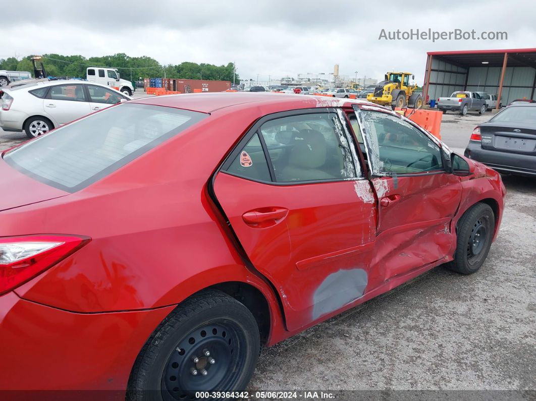 2015 Toyota Corolla Le Red vin: 5YFBURHE0FP248863