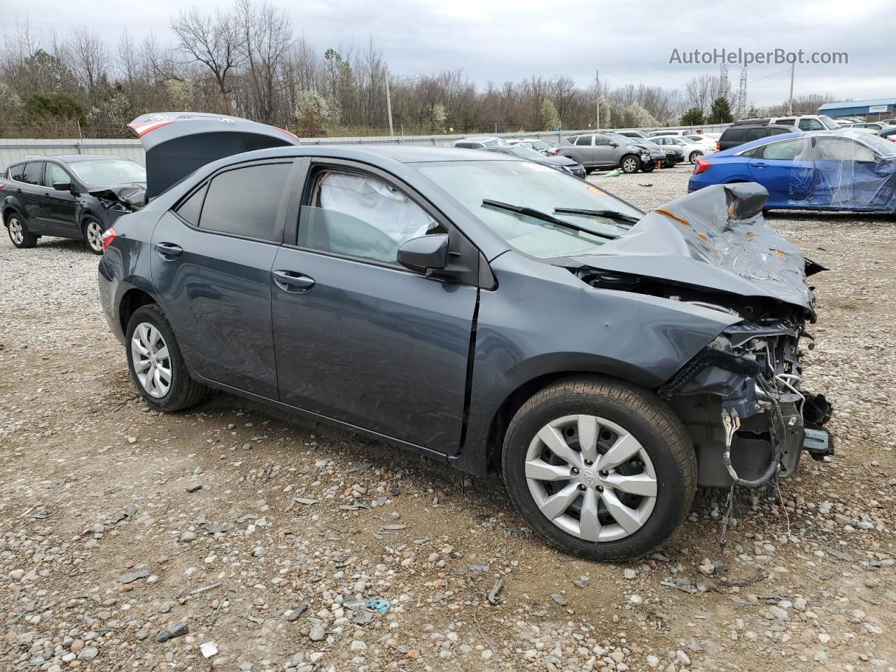 2015 Toyota Corolla L Charcoal vin: 5YFBURHE0FP281264