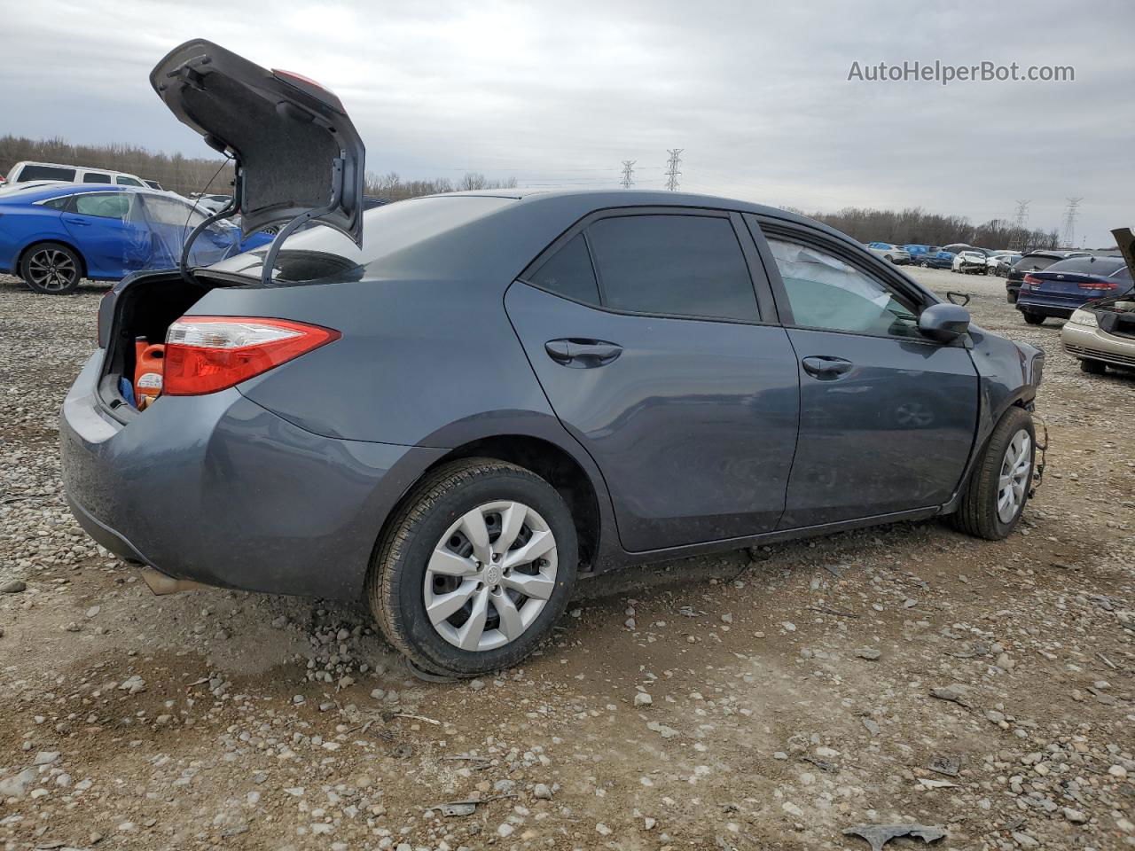 2015 Toyota Corolla L Charcoal vin: 5YFBURHE0FP281264