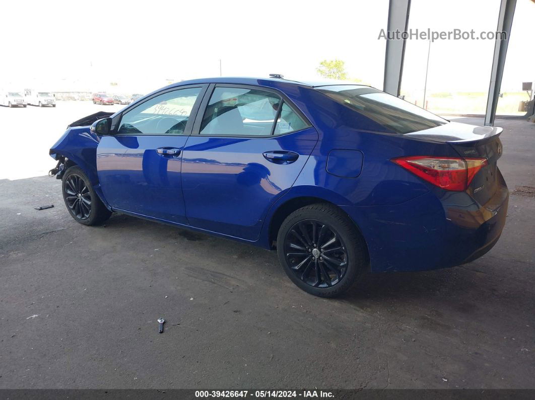 2015 Toyota Corolla S Plus Blue vin: 5YFBURHE0FP285427