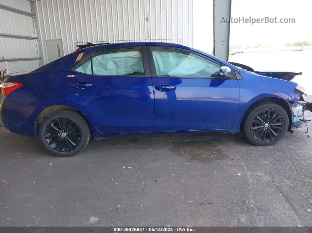 2015 Toyota Corolla S Plus Blue vin: 5YFBURHE0FP285427