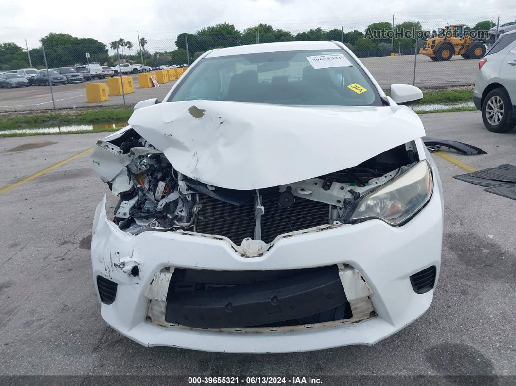 2015 Toyota Corolla L White vin: 5YFBURHE0FP300251