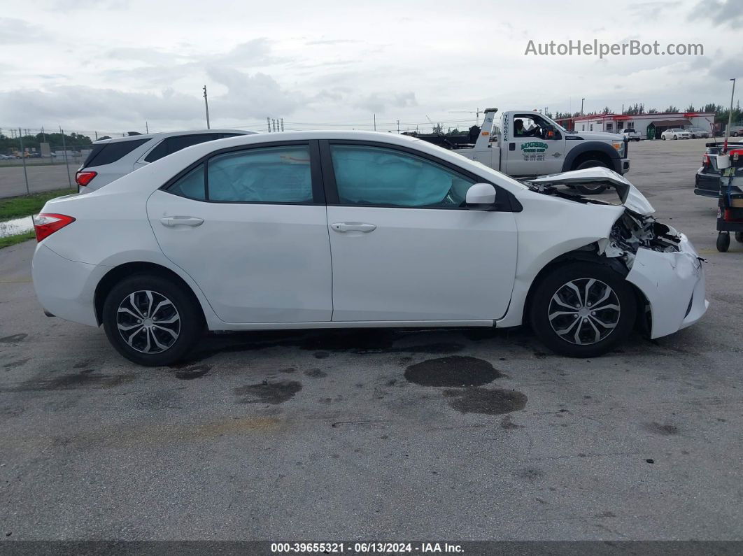 2015 Toyota Corolla L White vin: 5YFBURHE0FP300251