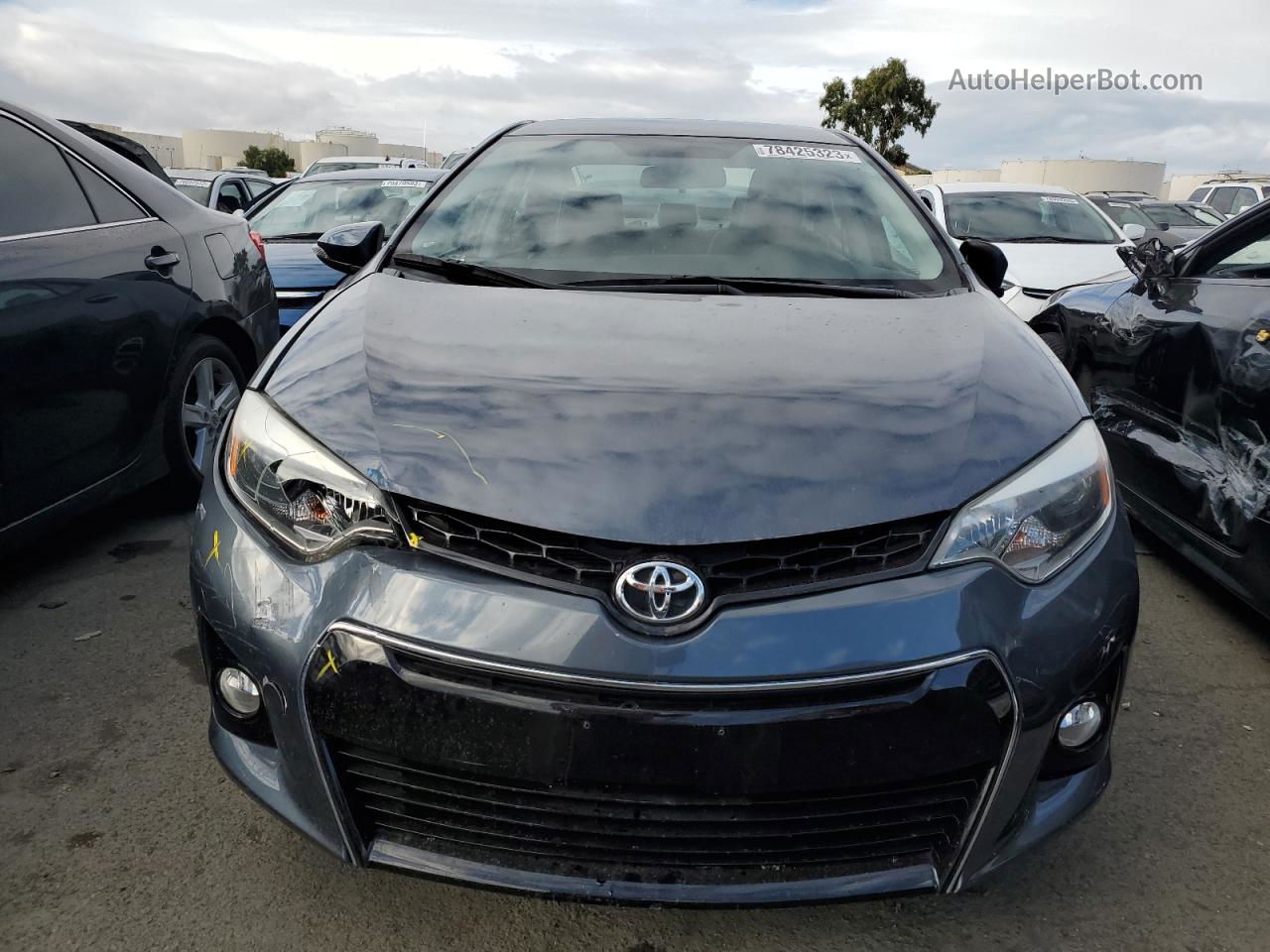 2015 Toyota Corolla L Gray vin: 5YFBURHE0FP306079